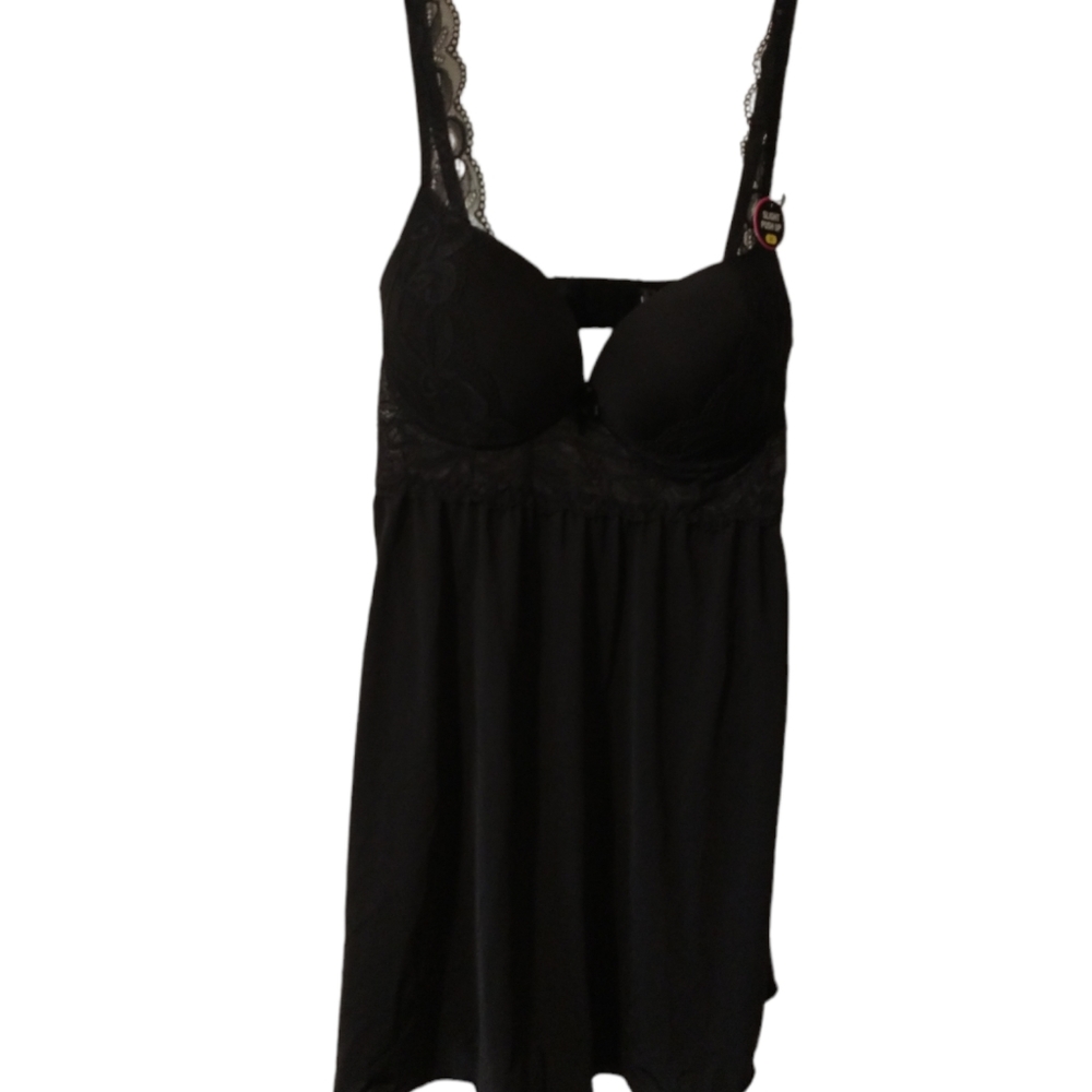Venus Chemise Nightie Black Medium Lace
